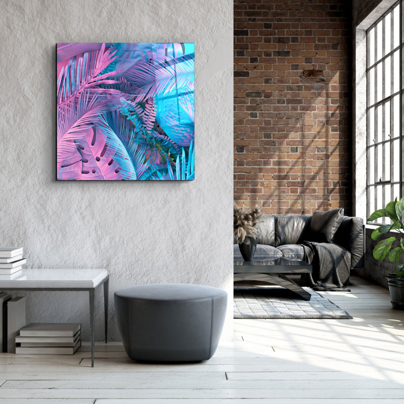 Superbe peinture décorative en verre trempé 23,6 po x 23,6 po | 100% verre trempé, épaisseur: 0,16 pouce | Impression UV pour des couleurs éclatantes | Art mural parfait pour la décoration de la maison ou du bureau, design moderne et élégant