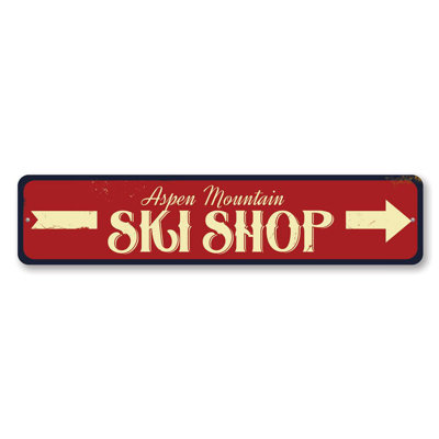 Ski Shop Custom Aluminum Sign