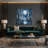 SciFi Enchanted forest moonlight Gray Canvas Wall Art-413654621