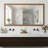 Lunara Belveled Edged Accent Rectangular Bathroom Wall Mirror with Tempered Glass & Rust-proof Aluminimn Framed-239064154-239064137