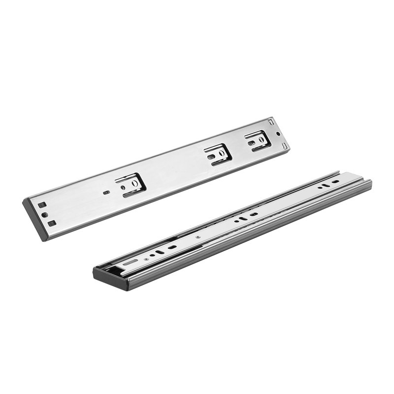 10 paires de glissières latérales de tiroir de 35,5 cm (14 pouces), capacité de charge de 45 kg (100 lb), rail en acier robuste à extension complète, glissières silencieuses à fermeture amortie pour armoires de cuisine avec roulement à billes