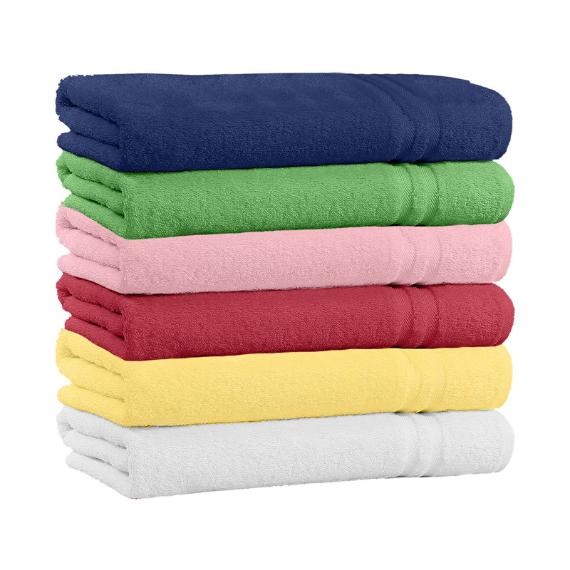 5 Pack 100% Cotton Bath Towels