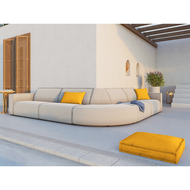 Calme Jardin Seat Cushion, Yellow