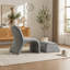 Fauteuil d'appoint avec repose-pieds Modern Chenille