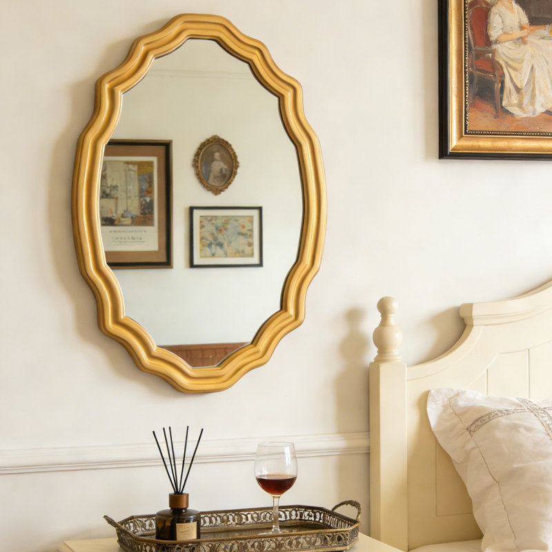 Paulownia Wood Decorative Wall Mirror