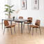 Maelynn Modern Faux Leather Dining chairs Upholstered Dining chairs with Metal Legs-1027261212