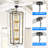12 - Light Dimmable Lantern Geometric Chandelier-2039539811