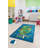 Machine Washable Area Rug, 100% Polyester, 4.6 x 6.2 Feet | Antibacterial, Non-Slip Underside, Pile Height: 0.4 Inches | Durable & Easy Care, Perfect for Living Room, Bedroom, and Dining Areas-1446571311