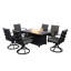 Dermaine 6 - Person Patio Dining Set with Rectangular Table , Cushions Included-1518685311