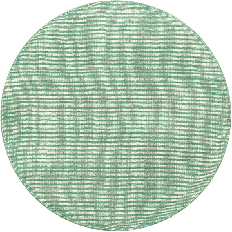 Colyt Wool Striped Indoor Rug, Round 5'3"
