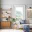 Bibliothèque de rangement en bois H 72 "-1351631670