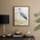 Heron on the Coast II, reproduction encadrée - bois massif