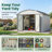 10 ft. W x 12 ft. D Metal Storage Shed
