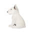 White Bull Terrier Decorative Puppy Figurine for Home & Garden Décor, Handpainted Polyresin Dog Statue, Realistic Design | Gift for Dog Lovers | Weather-Resistant Indoor/Outdoor Decor
