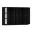 Armoire-penderie 100% bois massif à 6 portes avec portes en miroir-537760001