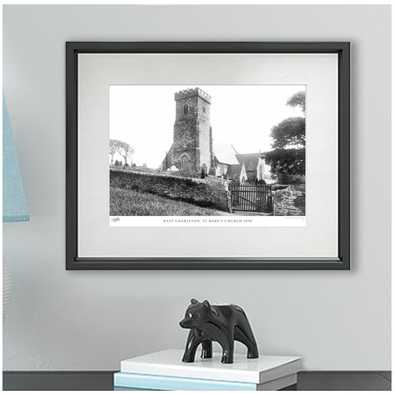 West Charleton, St Mary's Church 1890 by Francis Frith - Single Picture Frame Print, 45cm H x 60cm W x 2.3cm D