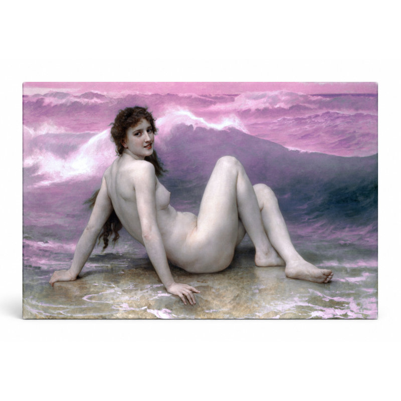 La Vague / The Wave (1896) - Paysage, art mural sur toile, 30" W x 20" H