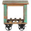 Tangerine Wheel End Table