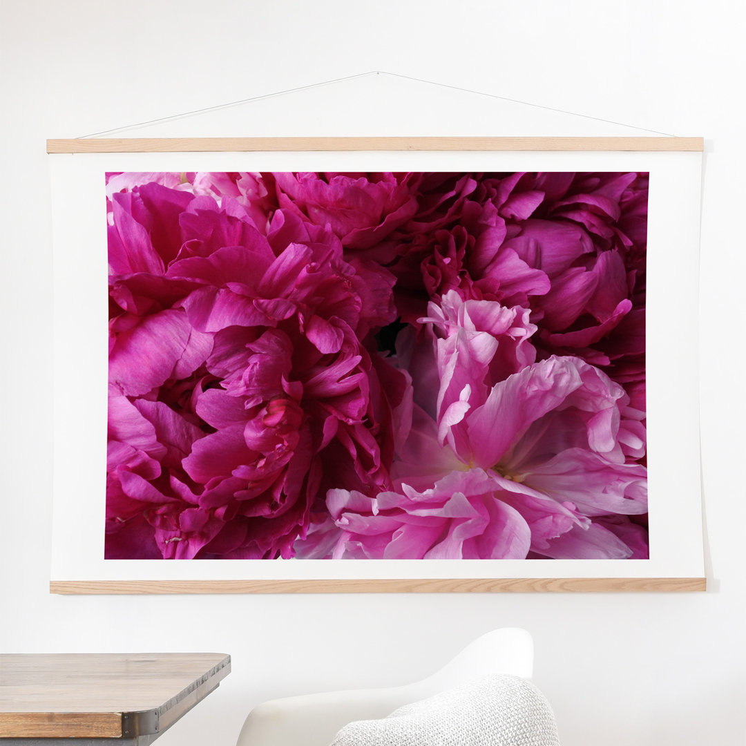 'Glamour Pink Peonies' Photographic Print East Urban Home 