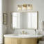 Éclairage pour meuble-lavabo moderne Alysa avec abat-jour en verre bullé-1155778224-1155778231
