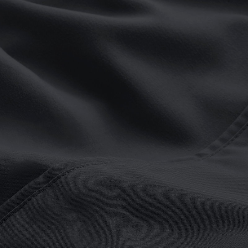 Microfiber Sheet Set with Bonus Pillowcase Set, Split King, Black