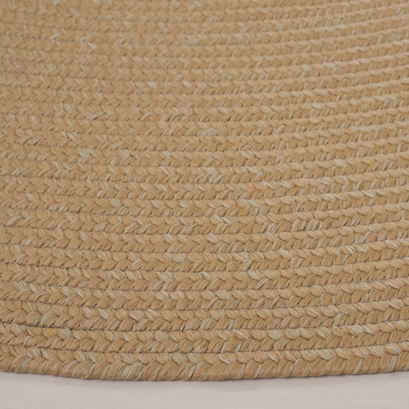 Tapis d'intérieur / extérieur tissé à la main tressé à la main, Rond 6 pi