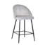 Upholstered Counter Stool with Metal Frame-388665814