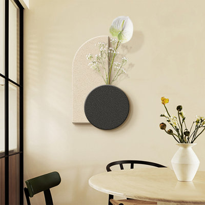 Art mural rond moderne en grès pour le salon, la chambre à coucher, la cuisine et la salle à manger