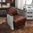Paynesville 31.1'' W Tufted Genuine Leather Accent Armchair-214459951