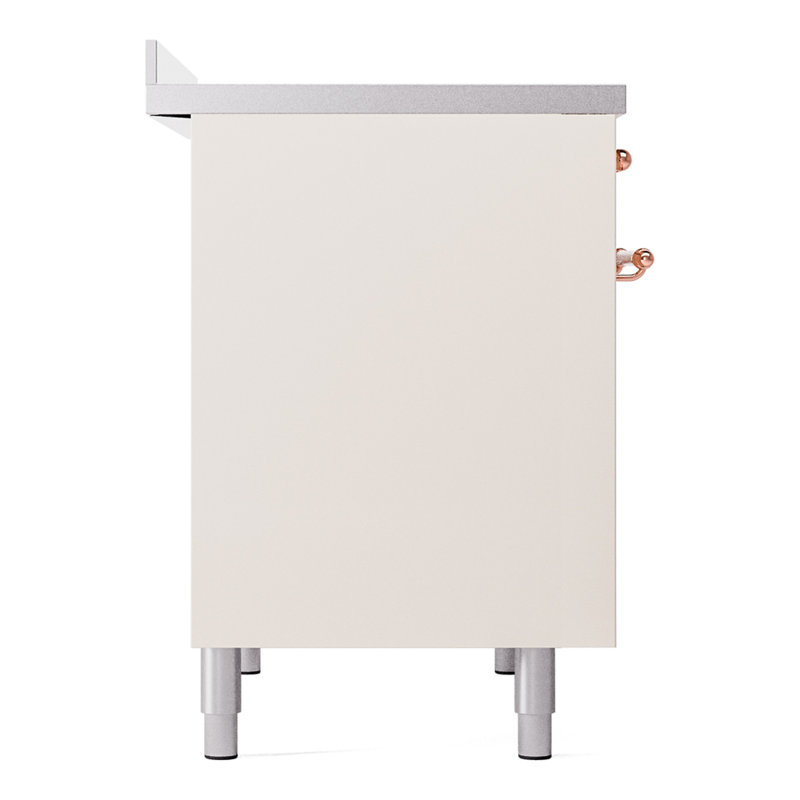 ILVE Nostalgie II 40 in Induction Range, Antique White/Copper
