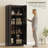 71" Tall Kitchen Pantry Cabinet with Soft-Close Hinges, Modern Farmhouse Freestanding Pantry Storage Cabinet with 2 Framed Doors, 4 Adjustable Shelves, Dark Brown-636919585