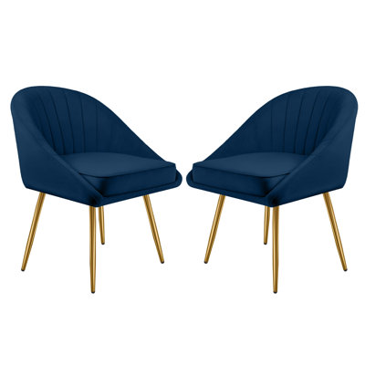 Teashia 25.6'' Wide Tufted Velvet Armchair