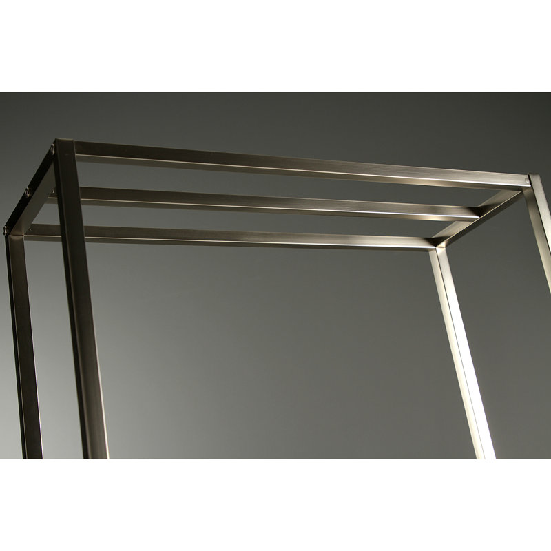 Kingston Brass Edenscape Freestanding 3-Bar Towel Rack, Brushed Nickel