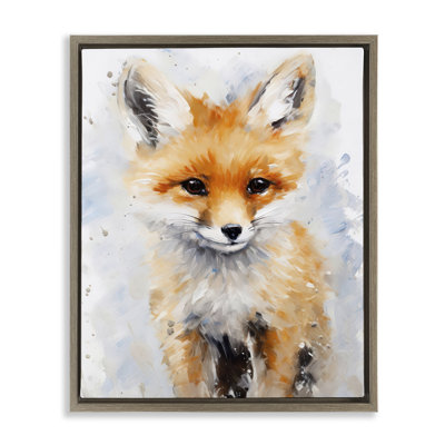  "Woodland Nursery Fox", art mural sur toile flottante par Franklyn Gregory