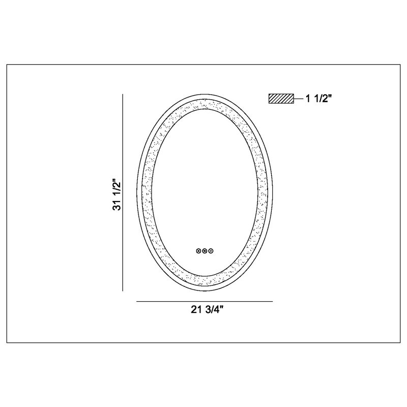 Silvana 32" Oval Mirror