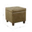 Repose-pieds de rangement carré capitonné Gamalier-42658935