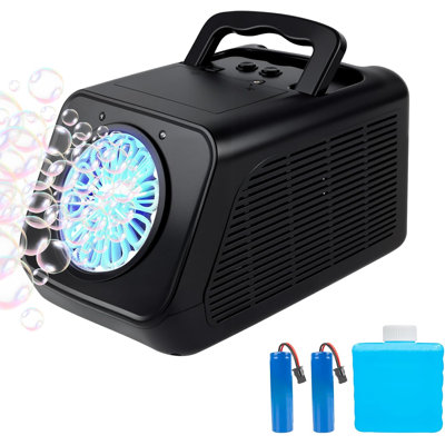 Rechargeable Automatic Bubble Machine For Kids - 20000+ Big Bubbles Per Minute, Rotating Bubble Blower Maker For Toddlers Outdoor Indoor Birthday Party Wedding Festival