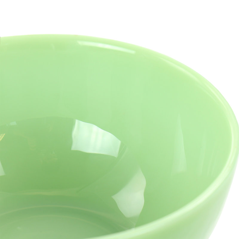 Jadeite Glass Cereal and Soup Bowl Set, Jade Green