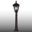 Lampadaire d'extérieur noir traditionnel Traditional