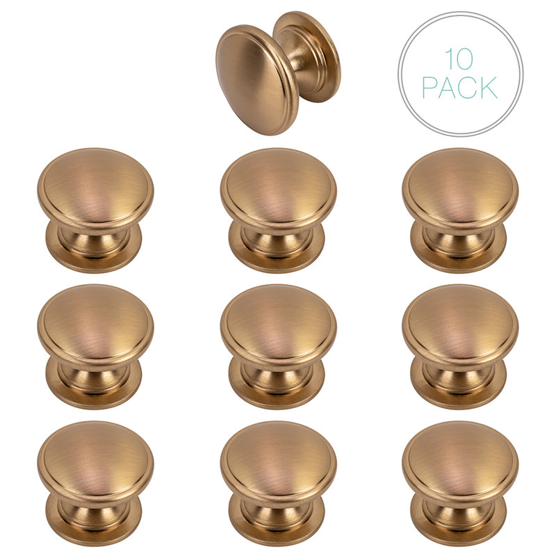 1 1/4" Diameter Mushroom Knob, Champagne Bronze