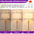 22" Fruma Modern Table Lamp Set, Luxury Gold, Adjustable height, Three-Level Dimming, Fabric Lampshade, Suitable for Living Room and Bedroom (Set of 2)-640880376-640880377