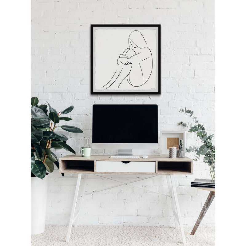 Brokenhearted - Single Picture Frame Painting, 41 cm H x 41 cm W
