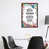 Toile avec cadre en bois brun classique