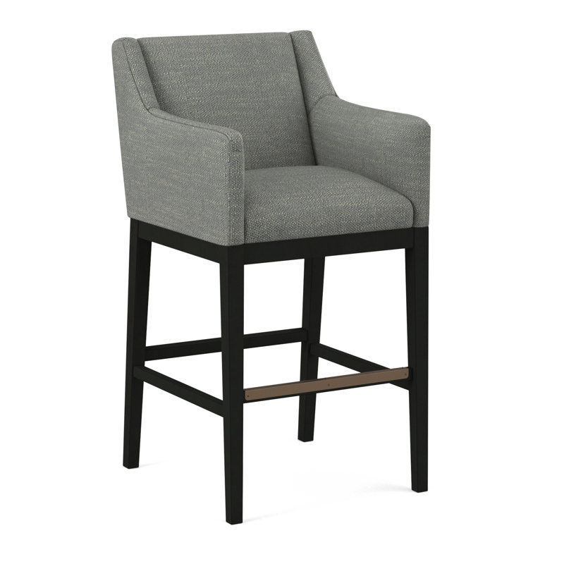 Upholstered Stool, 61626-87, Black