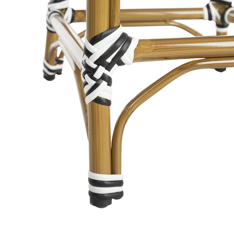 Tabouret de bar 30 po Andaz, Blanc / noir