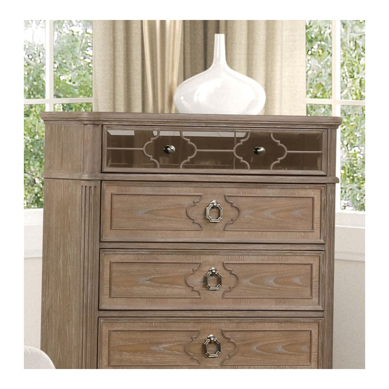 Commode à 5 tiroirs Rustic Oak