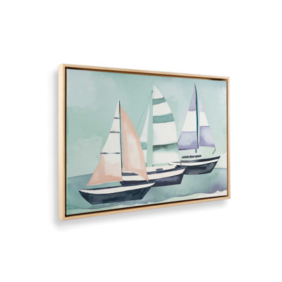Reproduction d'art à voiliers à marée haute par Nicole DeCamp