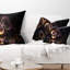  Coussin lombaire abstrait à petites fleurs fractales