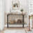 Entryway Table, 43.3" Long Console Table with Storage, 2 Tier Wood Console Table