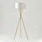 Jaxon 60 in. Mid-Century Modern LED Energy Efficient Floor Lamp with Fabric Drum Shade-686952901-686952902